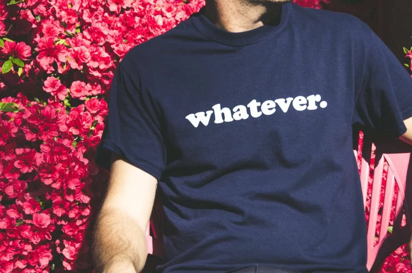 Person wearing whatever on tshirt