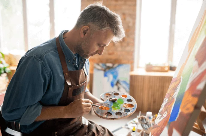Man Painting